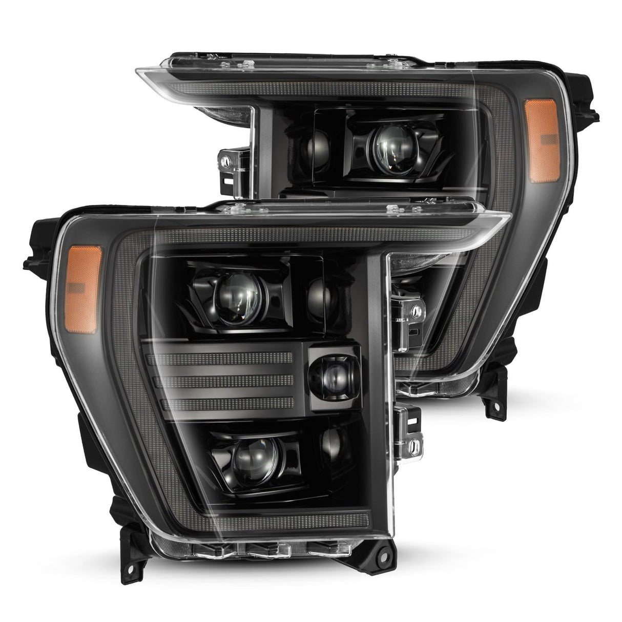 21-23 Ford F150 PRO-Series Halogen Projector Headlights Alpha-Black