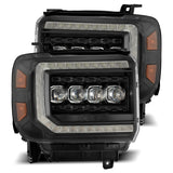 14-18 GMC Sierra NOVA-Series LED Projector Headlights Black