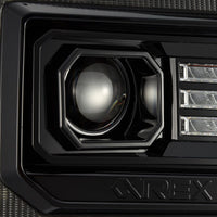 14-18 GMC Sierra PRO-Series Halogen Projector Headlights Alpha-Black - Backordered