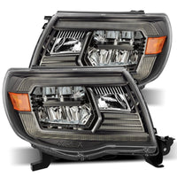 05-11 Toyota Tacoma LUXX-Series LED Crystal Headlights Alpha-Black - Backordered