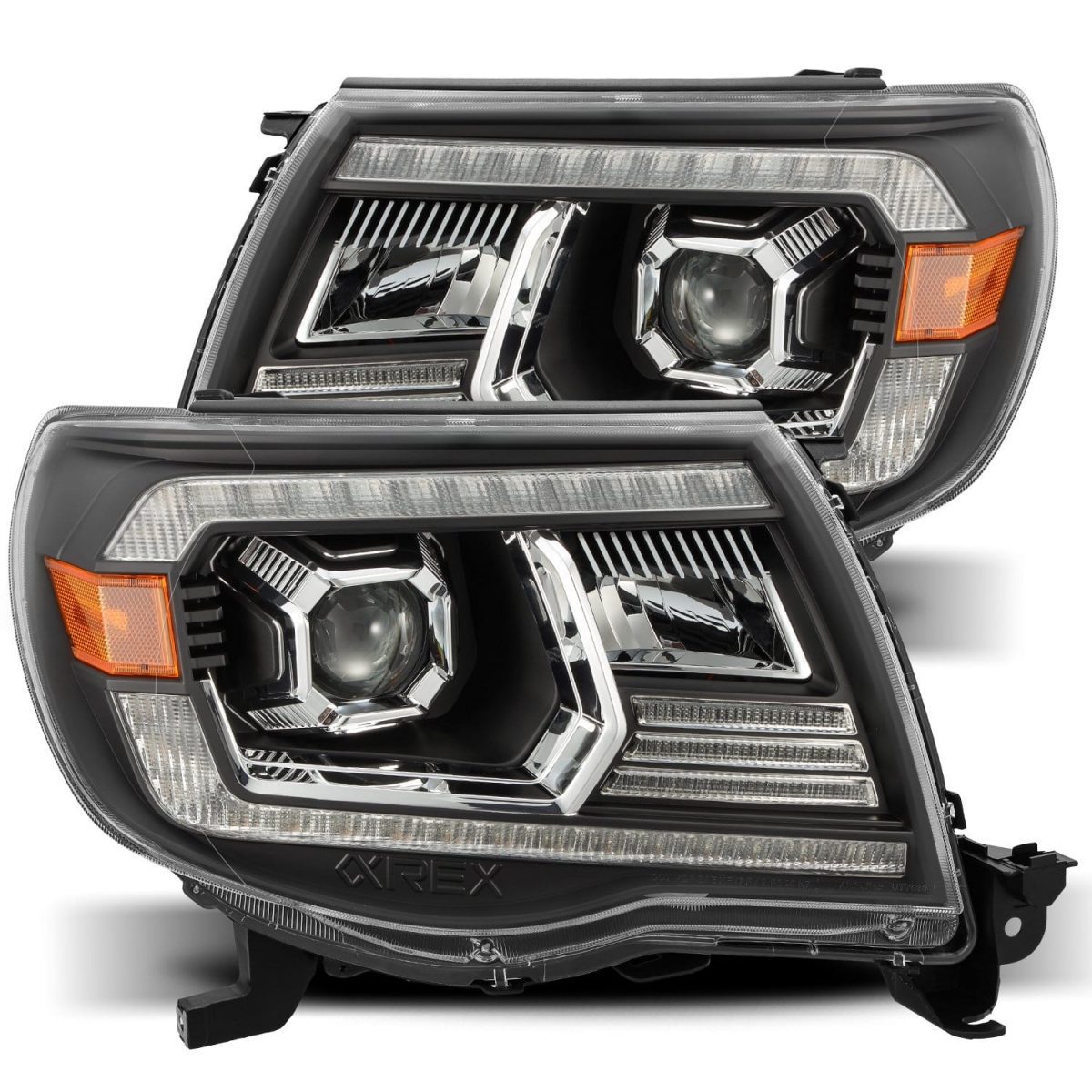 05-11 Toyota Tacoma PRO-Series Halogen Projector Headlights Black