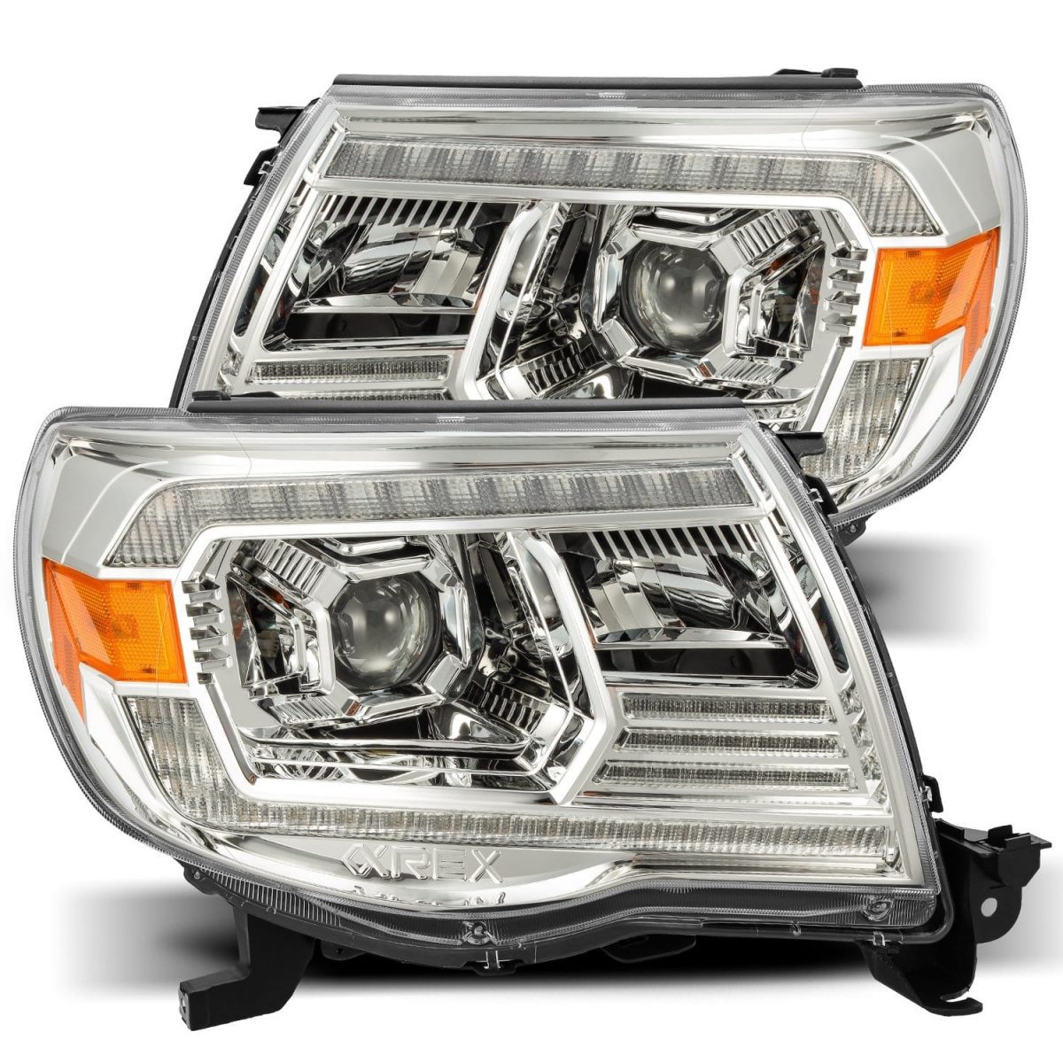 05-11 Toyota Tacoma PRO-Series Halogen Projector Headlights Chrome - Backordered