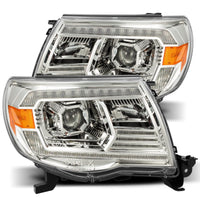 05-11 Toyota Tacoma PRO-Series Halogen Projector Headlights Chrome - Backordered