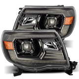 05-11 Toyota Tacoma PRO-Series Halogen Projector Headlights Alpha-Black