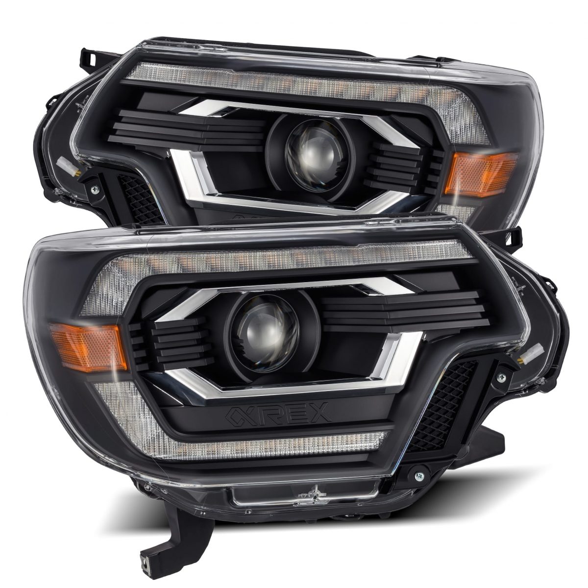 12-15 Toyota Tacoma PRO-Series Halogen Projector Headlights Black