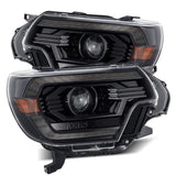 12-15 Toyota Tacoma PRO-Series Halogen Projector Headlights Alpha-Black