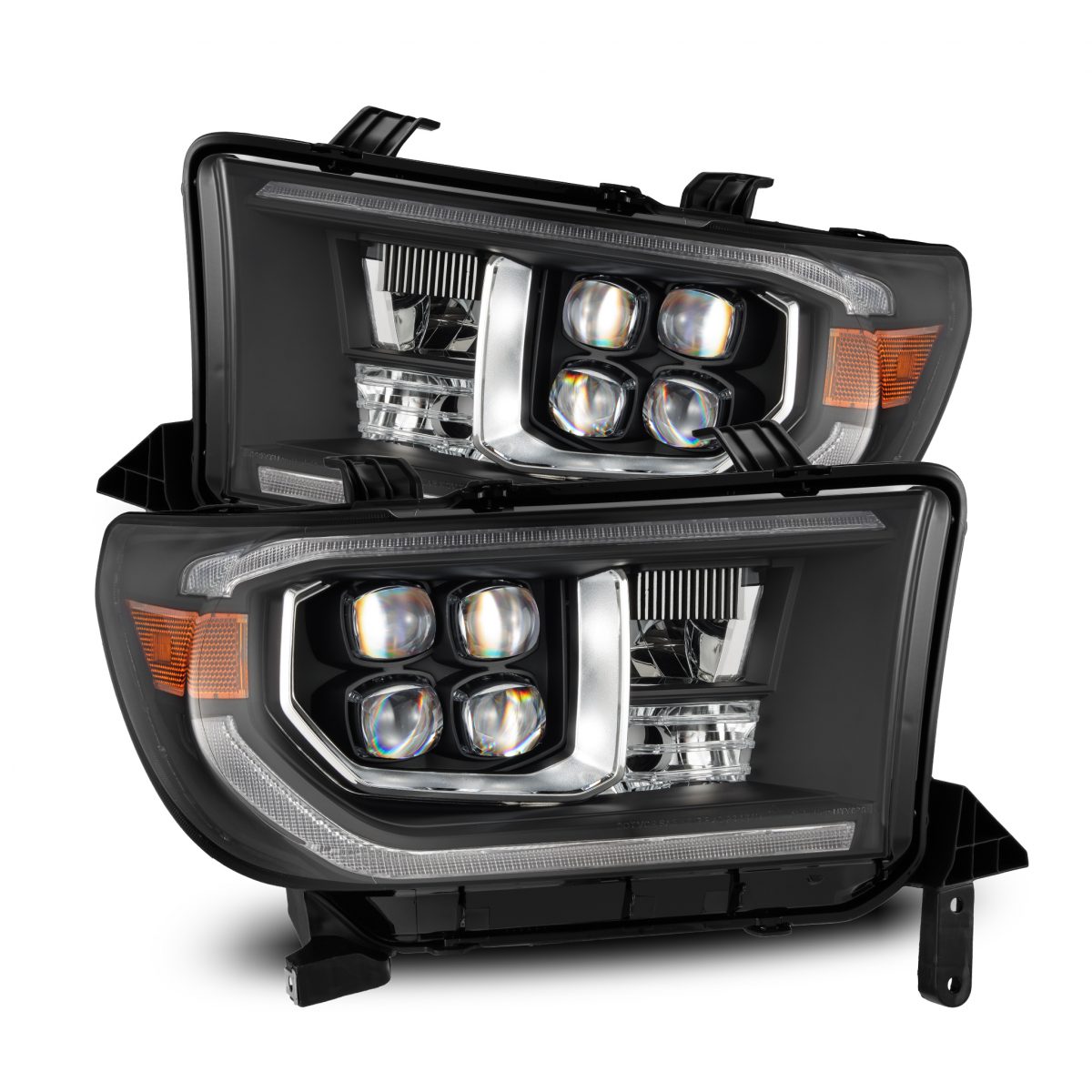 07-13 Toyota Tundra/08-17 Toyota Sequoia MK II NOVA-Series LED Projector Headlights Black (With Level Adjuster) - Backordered
