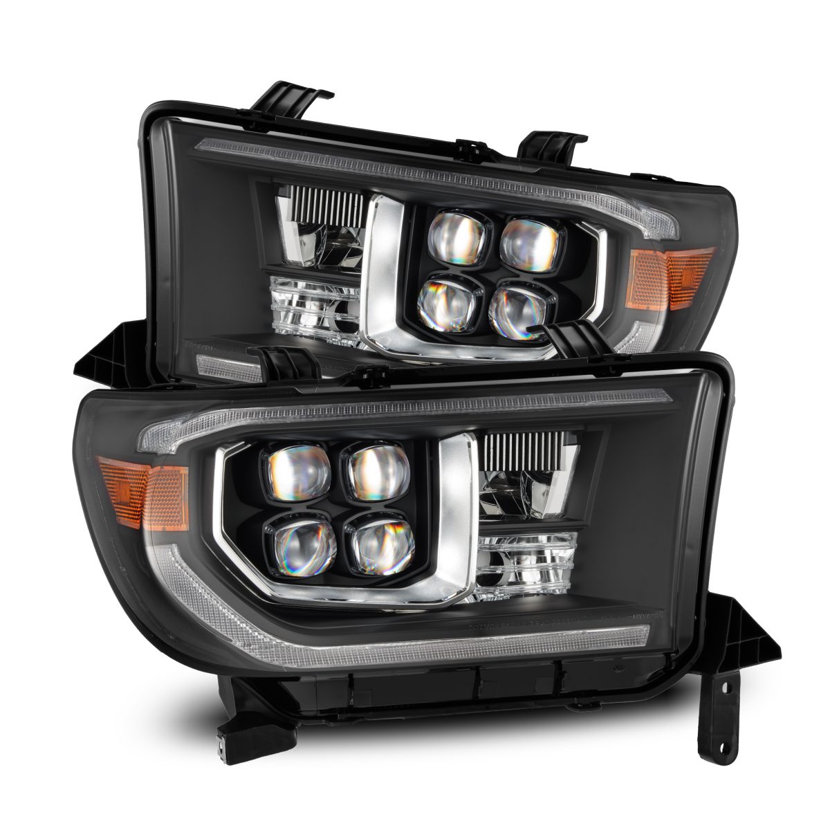 07-13 Toyota Tundra/08-17 Toyota Sequoia MK II NOVA-Series LED Projector Headlights Black (With Level Adjuster)