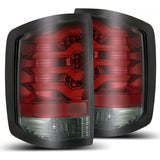 14-18 Chevrolet Silverado 1500 / 15-19 Silverado 2500HD/3500HD / 15-19 GMC Sierra 3500HD Dually PRO-Series LED Tail Lights Red Smoke