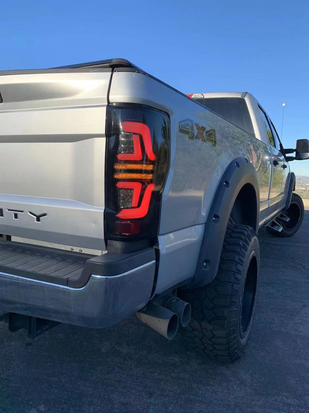 17-19 Ford Super Duty PRO-Series LED Tail Lights Red Smoke