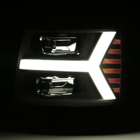 07-13 Chevrolet Silverado PRO-Series Halogen Projector Headlights Jet Black