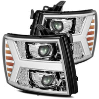 07-13 Chevrolet Silverado LUXX-Series LED Projector Headlights Chrome