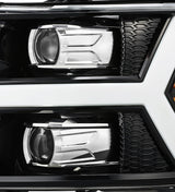 07-13 Chevrolet Silverado PRO-Series Halogen Projector Headlights Jet Black