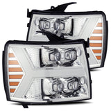 07-13 Chevrolet Silverado NOVA-Series LED Projector Headlights Chrome