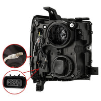 15-19 Chevrolet Silverado 2500HD/3500HD PRO-Series Halogen Projector Headlights Chrome (OPEN BOX)