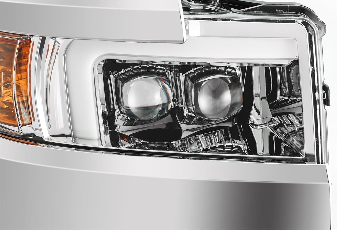 15-19 Chevrolet Silverado 2500HD/3500HD MK II NOVA-Series LED Projector Headlights Chrome