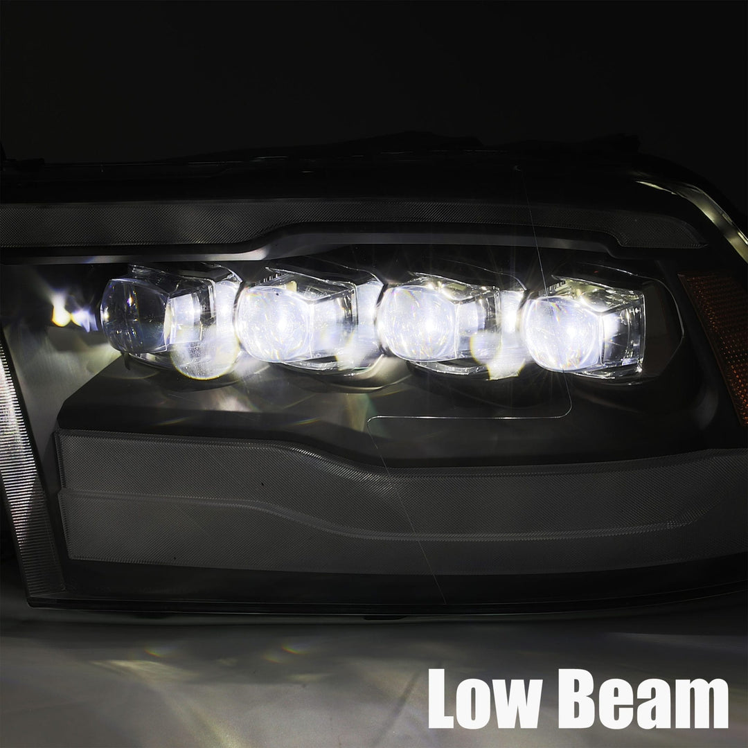 09-18 Ram Truck NOVA-Series LED Projector Headlights Alpha-Black