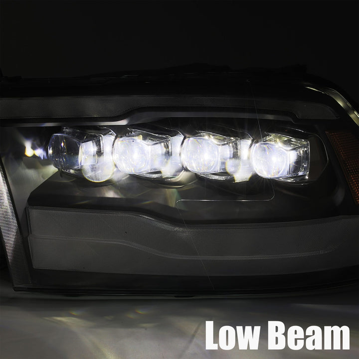 09-18 Ram Truck NOVA-Series LED Projector Headlights Jet Black