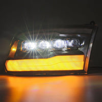 09-18 Ram Truck NOVA-Series LED Projector Headlights Jet Black - Backordered