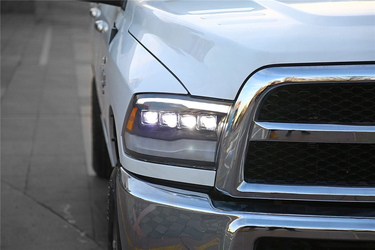 09-18 Ram Truck NOVA-Series LED Projector Headlights Alpha-Black