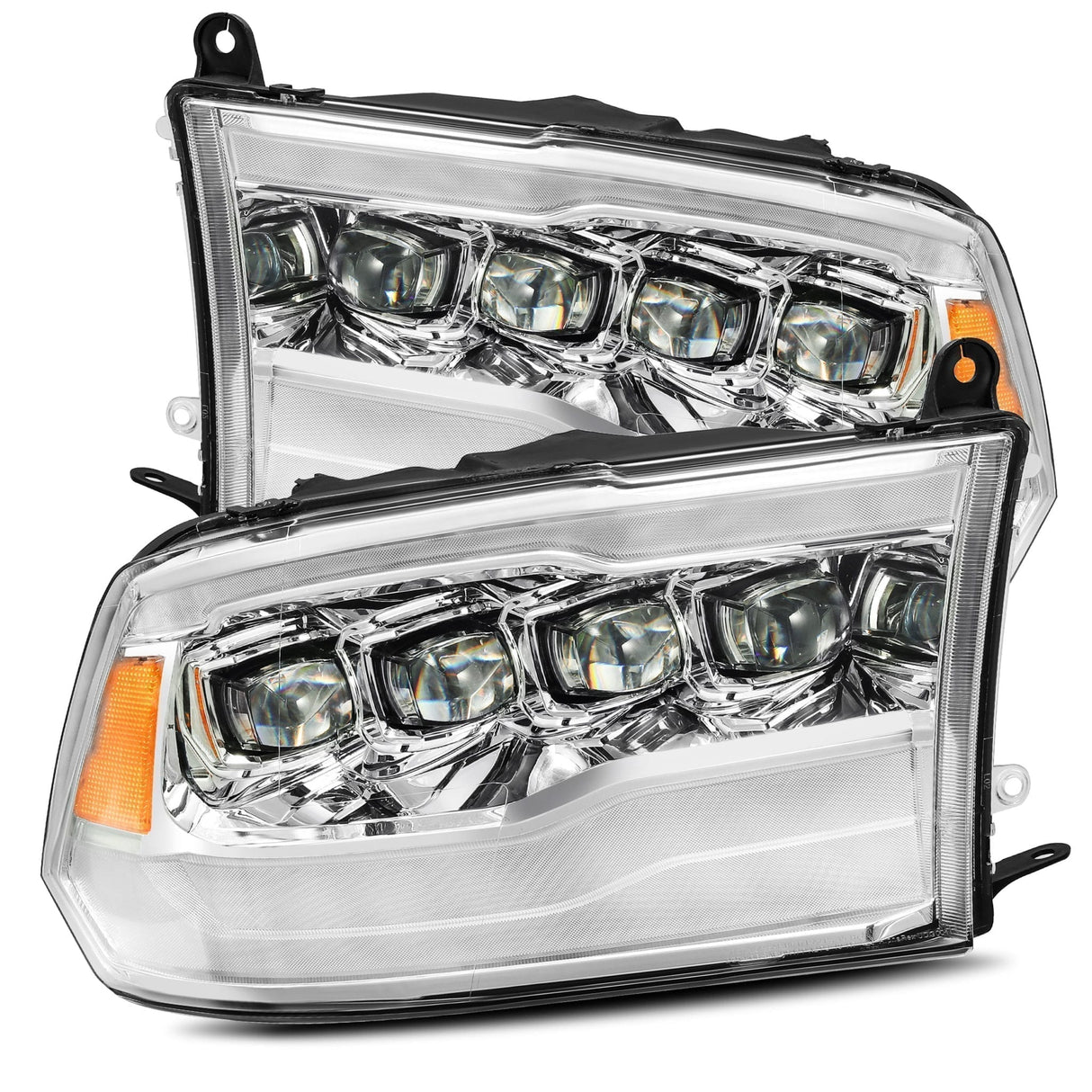 09-18 Ram Truck NOVA-Series LED Projector Headlights Chrome