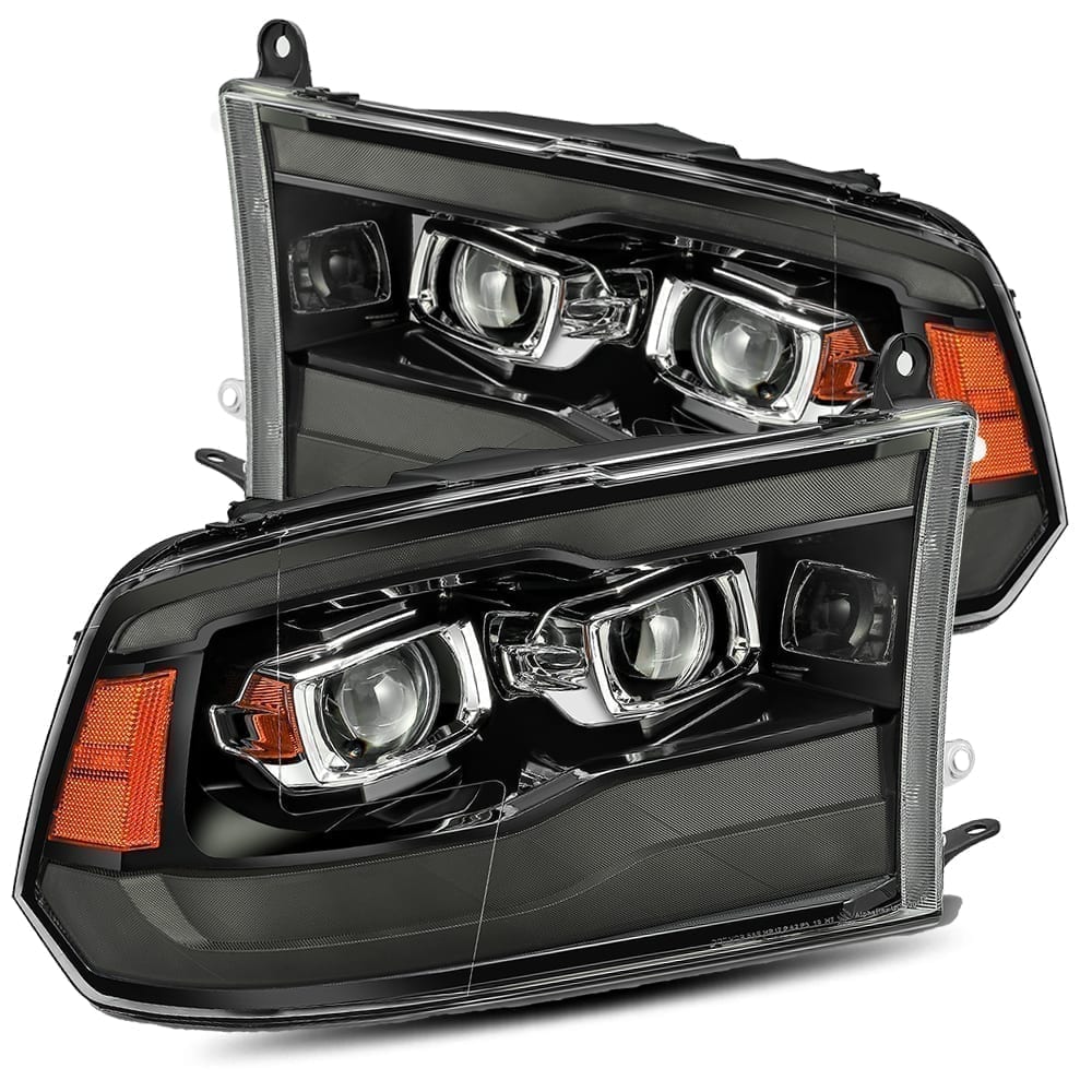 09-18 Ram Truck MK II PRO-Series Halogen Projector Headlights Jet Black