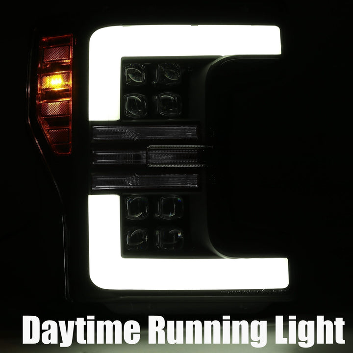 17-19 Ford Super Duty NOVA-Series LED Projector Headlights Chrome