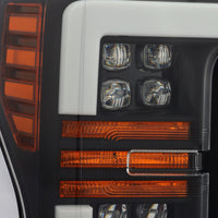 17-19 Ford Super Duty NOVA-Series LED Projector Headlights Black