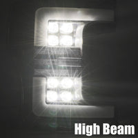 17-19 Ford Super Duty NOVA-Series LED Projector Headlights Jet Black (OPEN BOX)