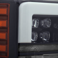 17-19 Ford Super Duty NOVA-Series LED Projector Headlights Jet Black (OPEN BOX)