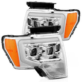 09-14 Ford F150 LUXX-Series LED Projector Headlights Chrome