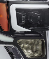 09-14 Ford F150 LUXX-Series LED Projector Headlights Jet Black