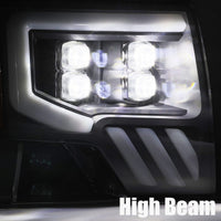 09-14 Ford F150 NOVA-Series LED Projector Headlights Black - Backordered