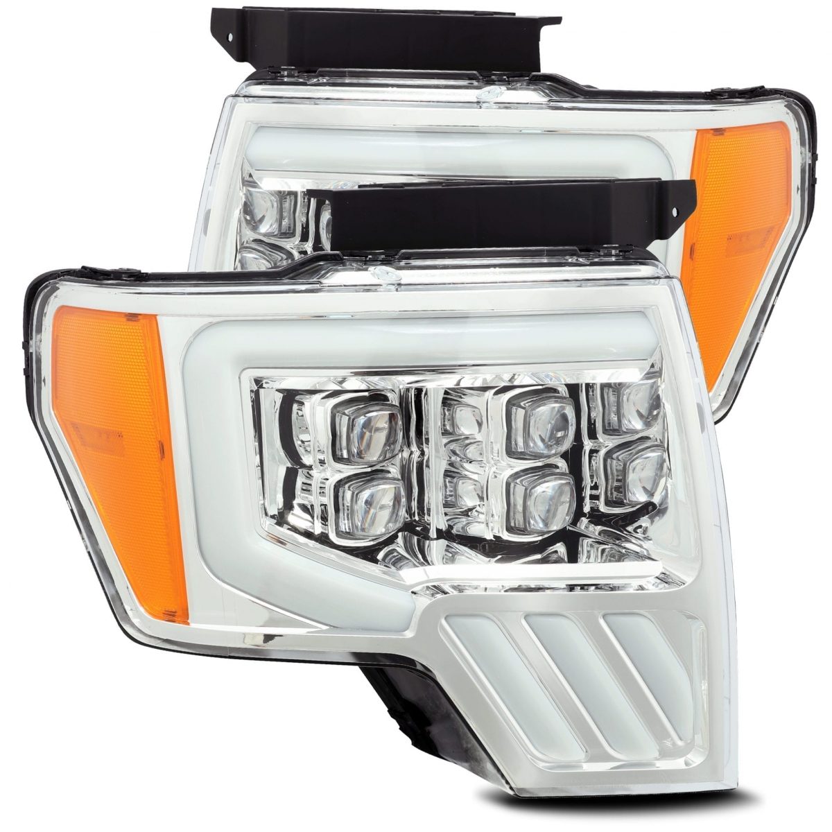 09-14 Ford F150 NOVA-Series LED Projector Headlights Chrome - Backordered