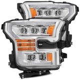 15-17 Ford F150 / 17-20 F150 Raptor NOVA-Series LED Projector Headlights Chrome