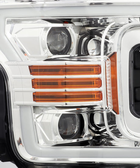 18-20 Ford F150 LUXX-Series LED Projector Headlights Chrome