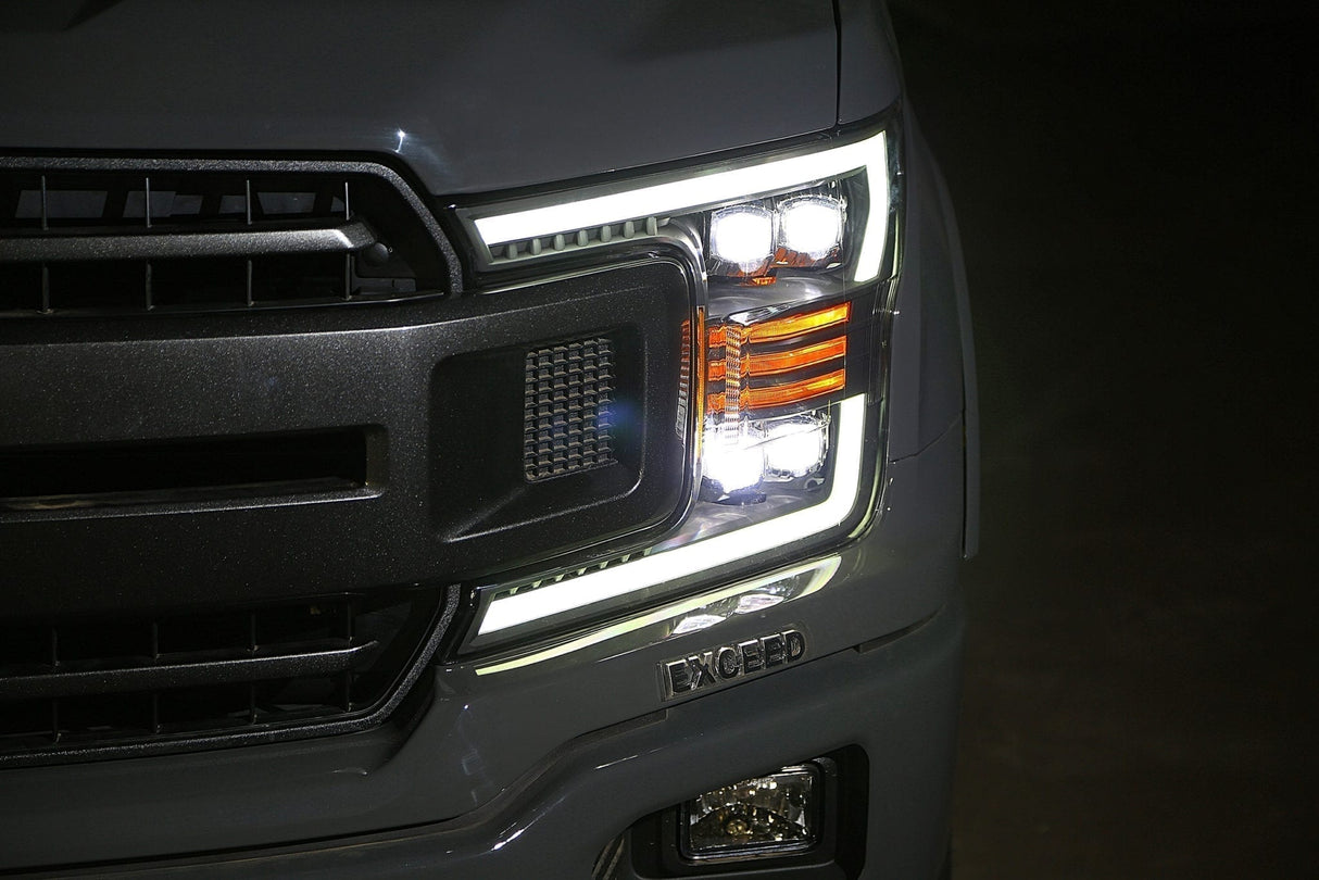 18-20 Ford F150 NOVA-Series LED Projector Headlights Alpha-Black