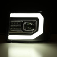 07-13 GMC Sierra Luxx-Series LED Projector Headlights Chrome - Backordered