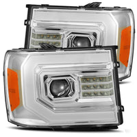 07-13 GMC Sierra Luxx-Series LED Projector Headlights Chrome - Backordered