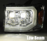 07-13 GMC Sierra NOVA-Series LED Projector Headlights Chrome (ETA late May)