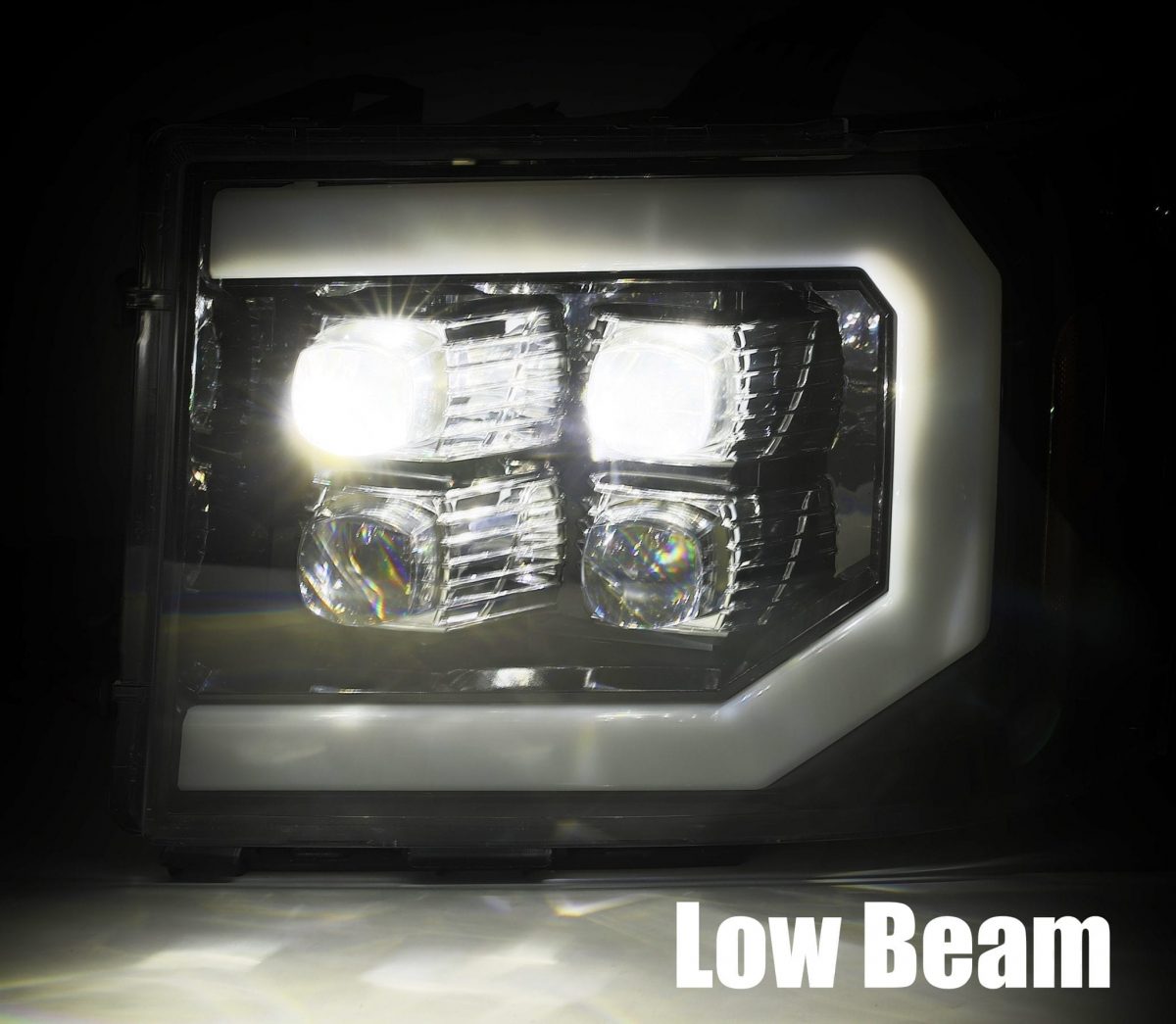 07-13 GMC Sierra NOVA-Series LED Projector Headlights Black