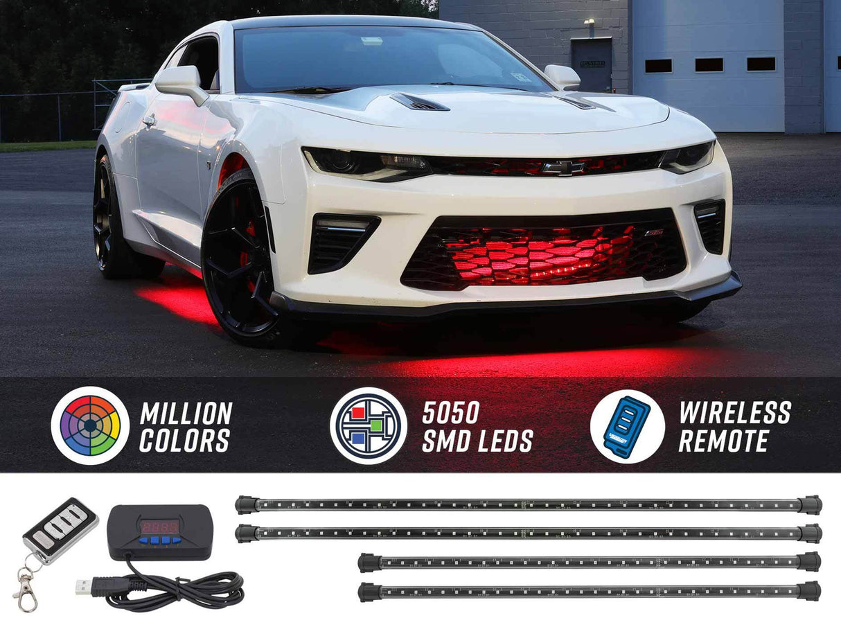 Advanced 3 Million Color LED Car Underbody Lighting Kit