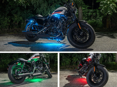 Advanced Million Color LED Mini Motorcycle Lighting Kit