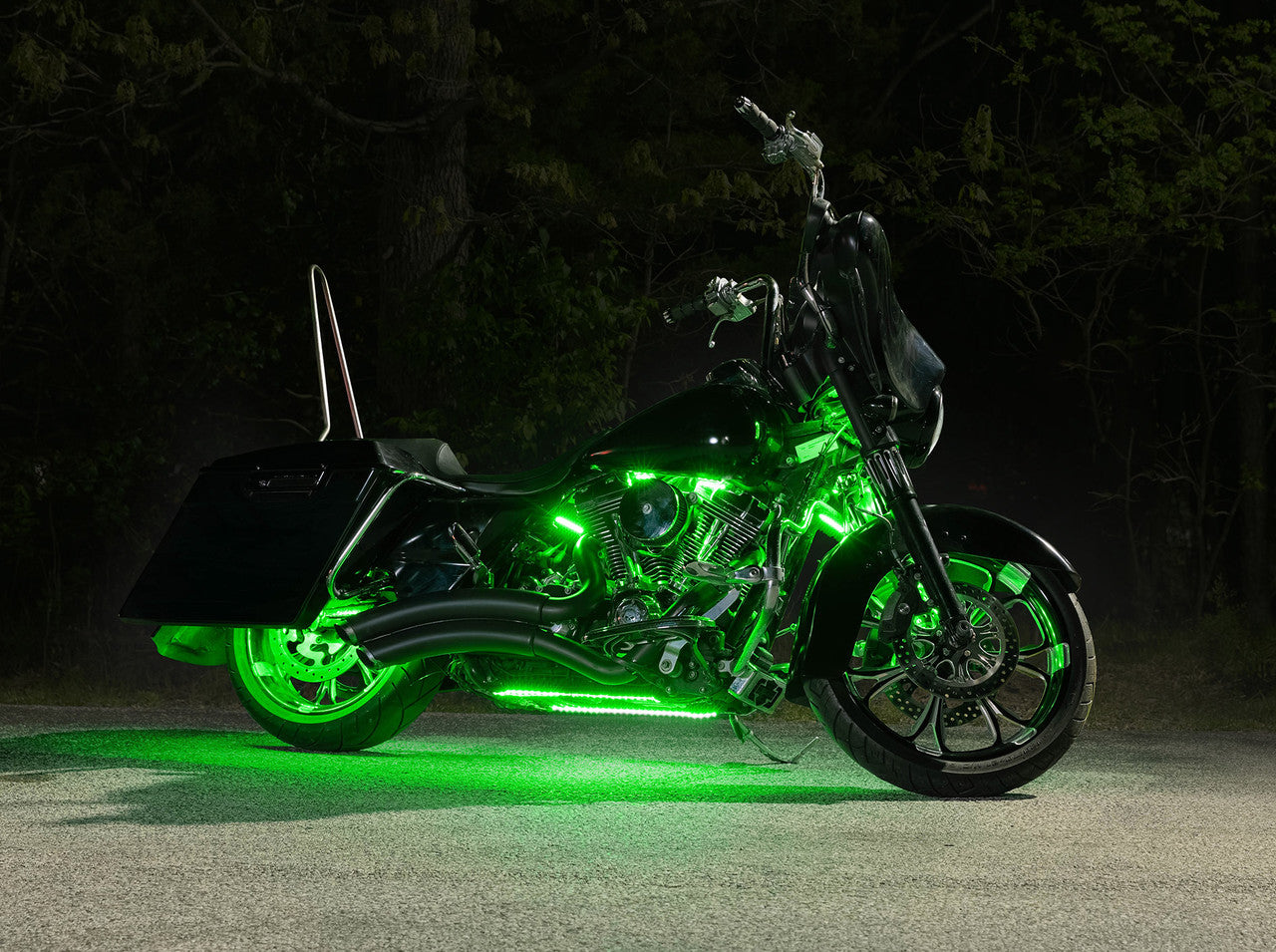 Advanced Million Color LED Motorcycle Lighting Kit for Harley Davidson Road Glide & Street Glide