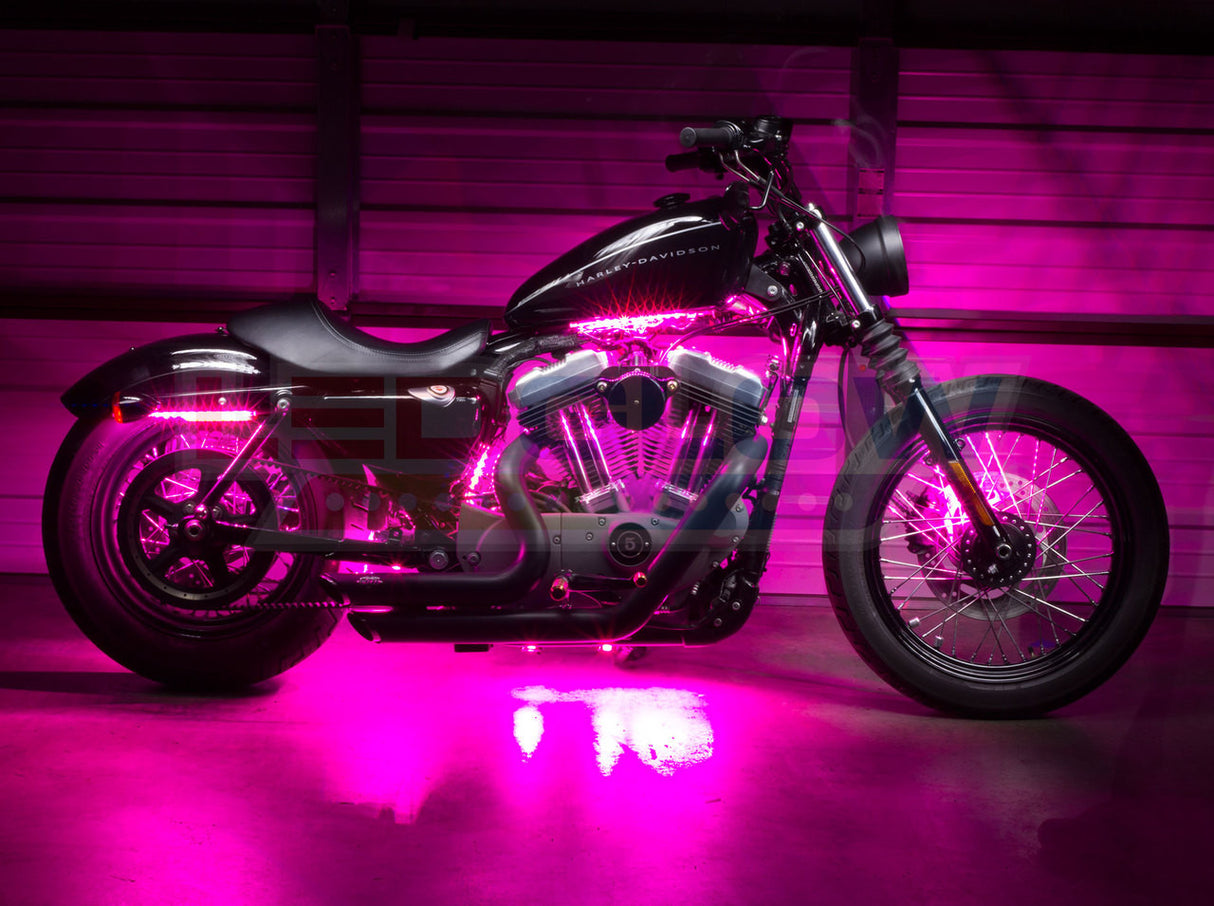 Advanced Pink LED Mini Motorcycle Lighting Kit