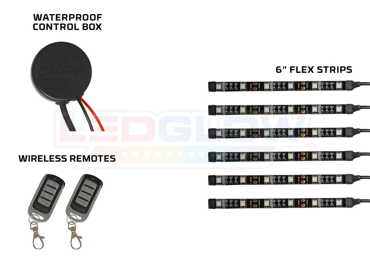 Advanced Red LED Mini Motorcycle Lighting Kit