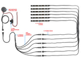 Advanced Red LED Mini Motorcycle Lighting Kit