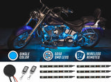 Advanced Ice Blue LED Mini Motorcycle Lighting Kit