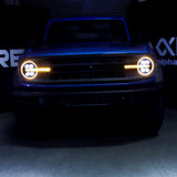 21-24 Ford Bronco /22-24 Ford Bronco Raptor NOVA-Series LED Projector Headlights Alpha-black