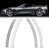 Auto Addict USA 2014–2019 Chevrolet Corvette C7 clear white LED side markers front and rear installed